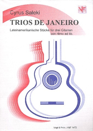Trios de Janeiro fr 3 Gitarren (Percussion ad lib) Partitur und Stimmen