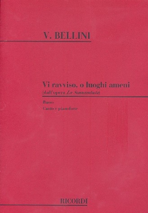 Vi ravviso o luoghi ameni per basso e pianoforte