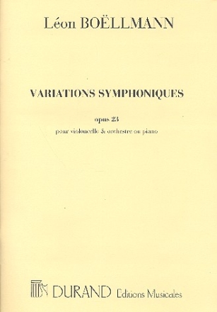 Variations symphoniques op.23 pour violoncelle et poano (orchestre)