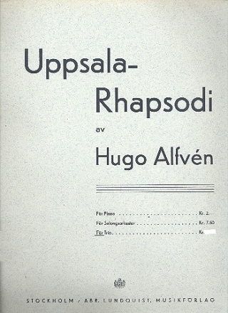 Uppsala Rhapsody for violin (clarinet in A), cello and piano parts