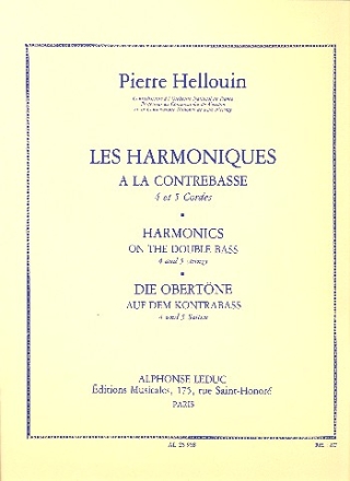 Les harmoniques a la contrebasse