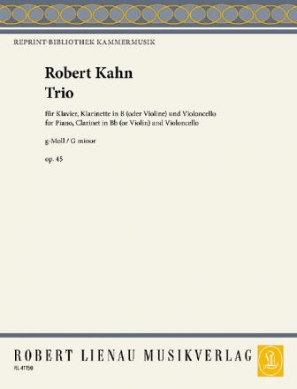 Trio op.45 fr Klarinette (Violine), Violoncello und Klavier Stimmen