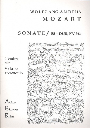 Sonate Es-Dur KV292  fr 2 Violen (Viola und Violoncello) Stimmen