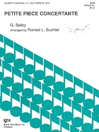 Petite pice concertante  for trumpet (cornet/baritone t.c.) and piano