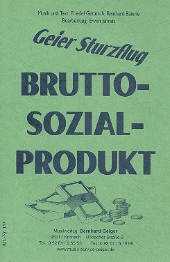 Bruttosozialprodukt: fr Blasorchester Direktion und Stimmen