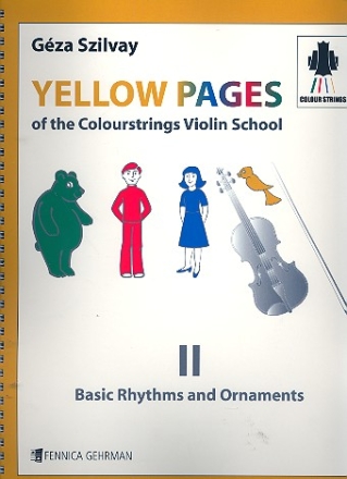 Colour Strings Yellow Pages vol.2 - Basic Rhythms and Ornaments for violin