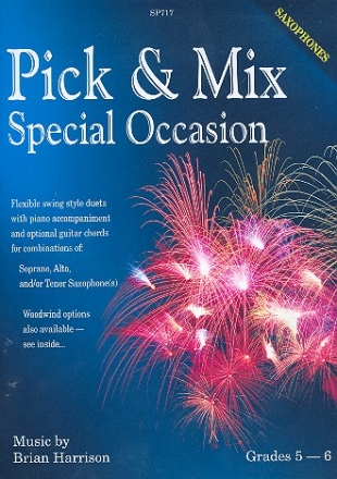 Special Occasion for 2 saxophones and piano (guitar ad lib) score and parts