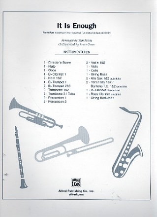 It is enough for mixed chorus and orchestra instrumental pak (score and parts)