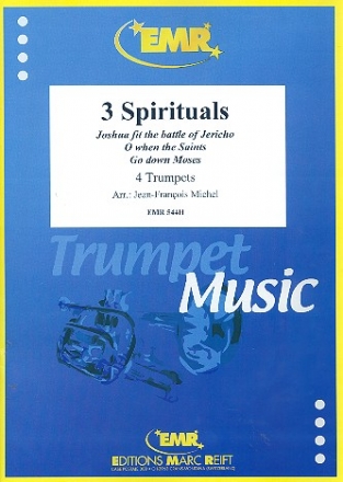 3 Spirituals  fr 4 Trompeten Partitur und Stimmen