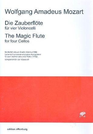 Die Zauberflte  fr 4 Violoncelli Partitur und Stimmen