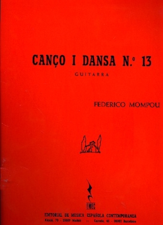 Canc i Dansa no.13 para guitarra