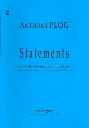 Statements for tuba (contrabass trombone) and piano