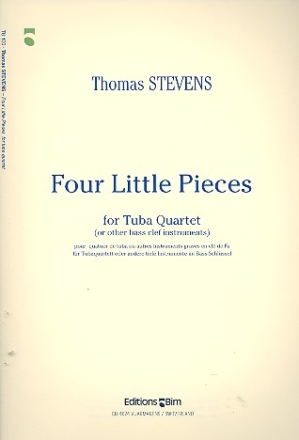 4 little Pieces for 4 tubas (bass clef instruments) score and parts