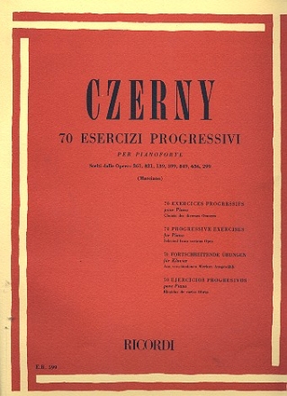 70 Esercizi progressivi per pianoforte