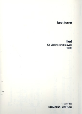 Lied fr Violine und Klavier 2 Spielpartituren