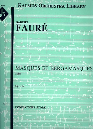 Masques et bergamasques op.112 for orchestra score
