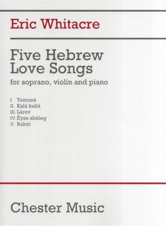 5 Hebrew Love Songs for soprano, violin and piano score (hebr)