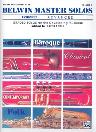 Belwin Master Solos vol.1 - advanced piano accompaniment for trumpet