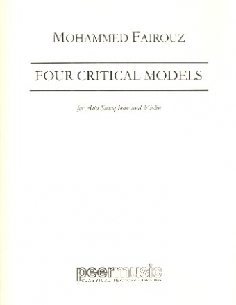 4 Critical Models for alto saxophone and violin score and parts