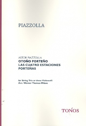 Otono porteno fr Violine, Viola und Violoncello (3 Violoncelli) Partitur