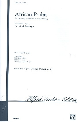 African Psalm for 2-part chorus and piano (flute and percussion ad lib) score