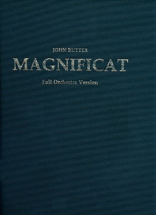 Magnificat for soprano, mixed chorus and orchestra score,  cloth-bound