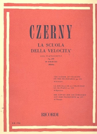 La scuola della velocita op.22 per pianoforte