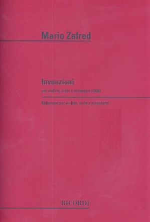 Invenzioni per violino, viola e orchestra per violino, viola e pianoforte