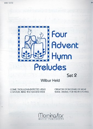 4 Advent Hymn Preludes Set 2 for organ
