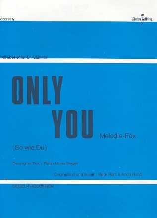 Only You fr Akkordeon (mit B-Stimme und Text) (dt/en)