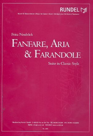 Fanfare, Aria und Farandole fr Blasorchester Partitur und Stimmen