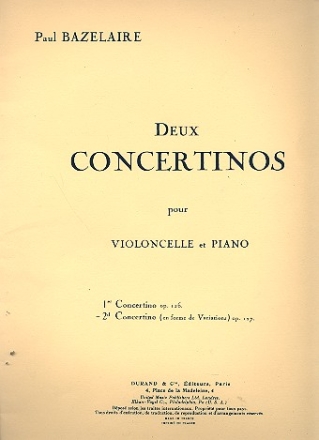 Concertino no.2 op.127 pour violoncelle et piano