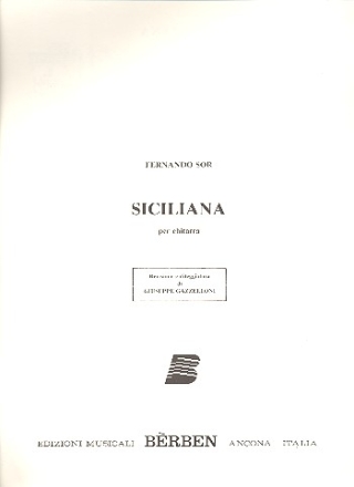 Siciliana per chitarra