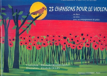 23 Chansons pour 2-3 violons et piano partition et parties