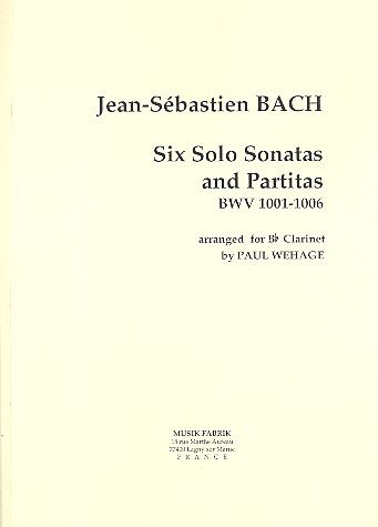 6 Sonatas and Partitas BWV1001-1006 for saxophone