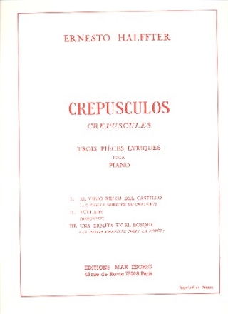 Crepusculos 3 pices lyriques pour piano