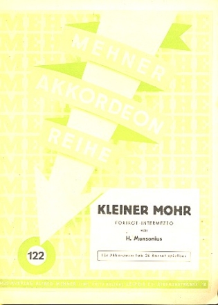 Kleiner Mohr fr Akkordeon