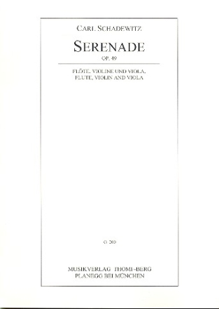 Serenade op.49 fr Flte, Violine und Viola Stimmen