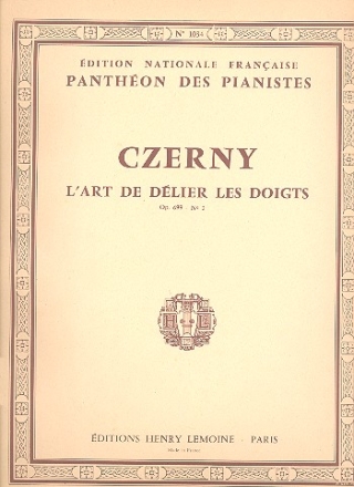 L'art de dlier les doigts op.699 vol.2 pour piano