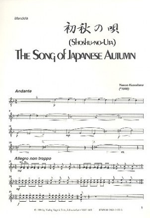 The Song of Japanese Autumn fr Zupforchester Mandola