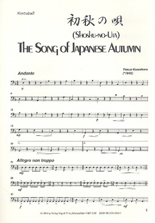 The Song of Japanese Autumn fr Zupforchester Kontraba