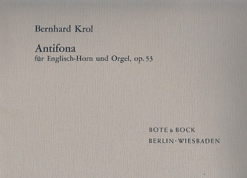 Antifona op.53 fr Englischhorn und Orgel