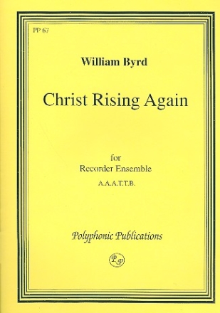 Christ rising again for 6 recorders (ensemble AAATTB) score and parts