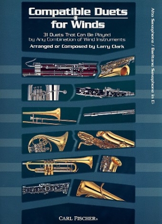 Compatible Duets for Winds for 2 alto or baritone saxophones score