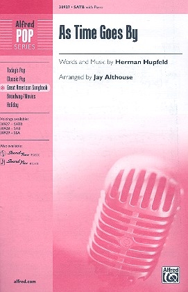 As Time goes by for mixed chorus and piano score