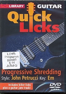 Progressive Shredding in e Minor - in the Style of John Petrucci DVD