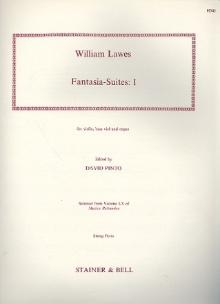 8 Fantasia-Suites vol.1 for violin, bass viol and organ parts