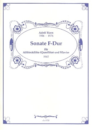 Sonate F-Dur fr Altblockflte (Flte) und Klavier