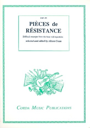 Pices de rsistance for bass viol