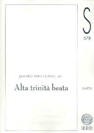 Alta trinit beata for mixed chorus a cappella score